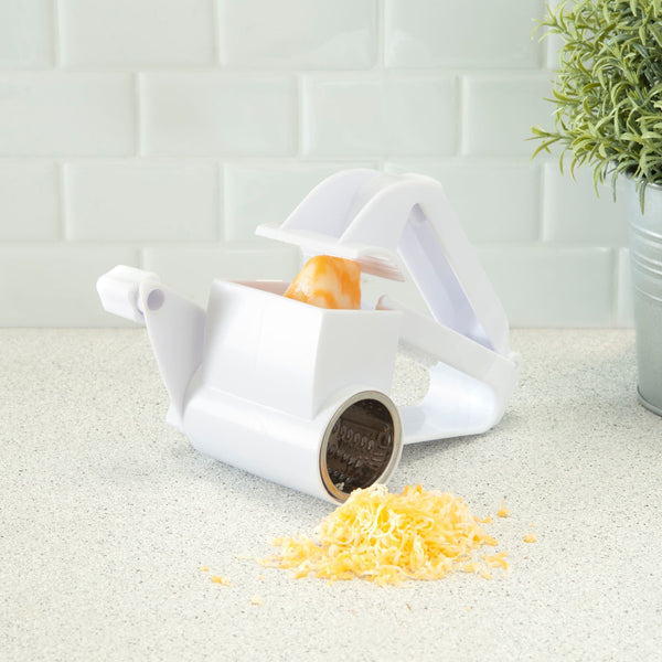 Handheld Rotary Cheese Grater Shredder with Stainless Steel Drum for  Grating Hard Cheese Chocolate and Nuts