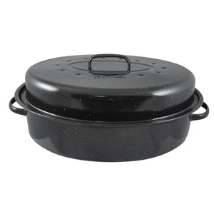 Home Basics Non-Stick Carbon Steel Roaster with Lid $12.00 EACH, CASE PACK OF 6