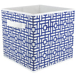 Load image into Gallery viewer, Home Basics Squared  Collapsible Non-Woven Storage Cube, Navy $3.00 EACH, CASE PACK OF 12
