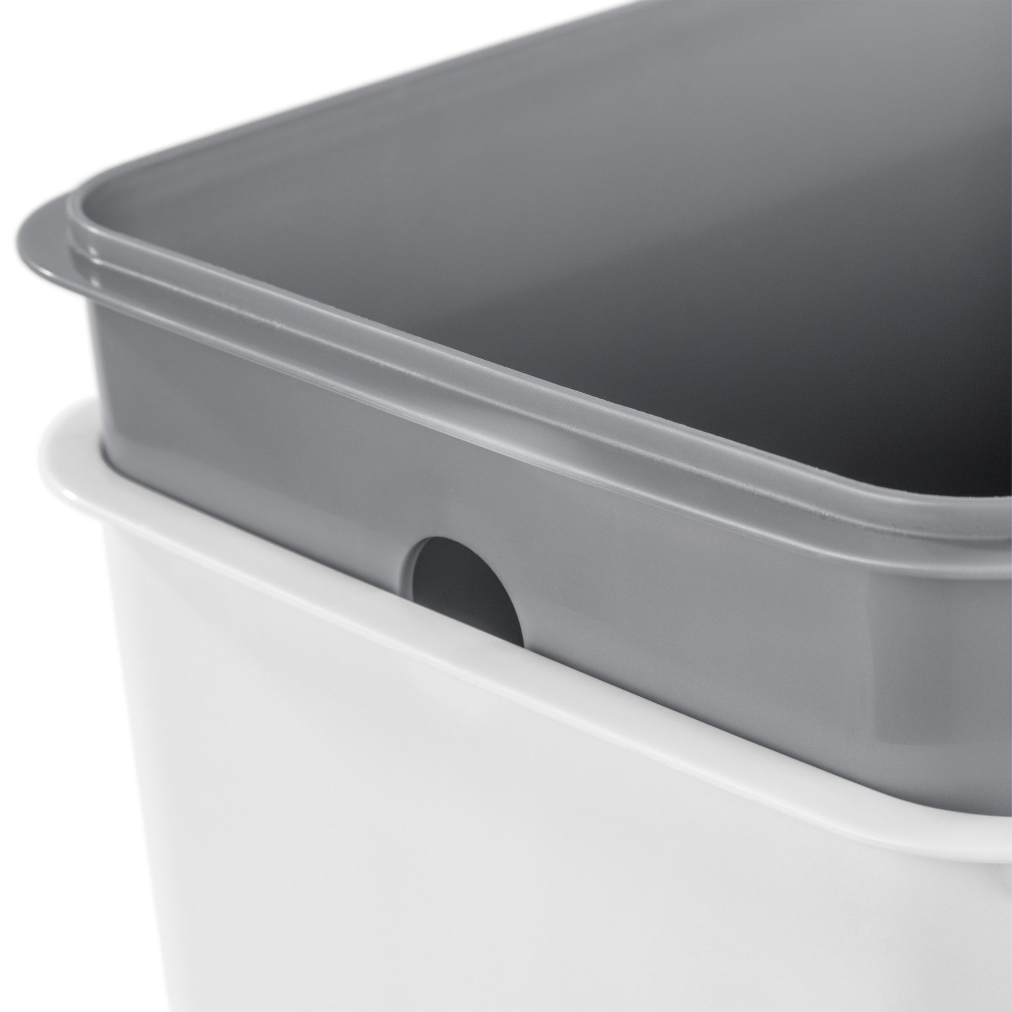 Sterilite 2.7 Gallon Rectangular StepOn Wastebasket, White $16.00 EACH, CASE PACK OF 2