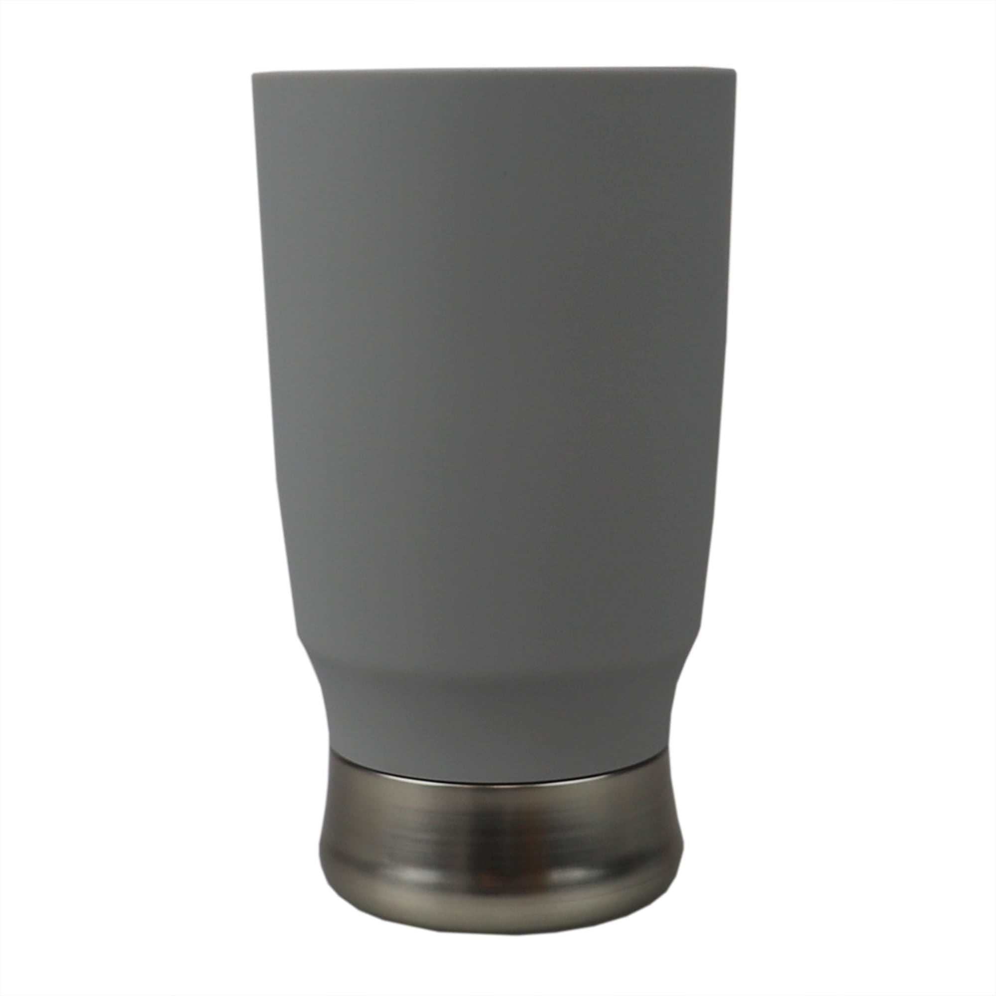 Home Basics Rubberized Plastic Tumbler with Steel Base, Grey $3.00 EACH, CASE PACK OF 12