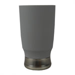 Load image into Gallery viewer, Home Basics Rubberized Plastic Tumbler with Steel Base, Grey $3.00 EACH, CASE PACK OF 12
