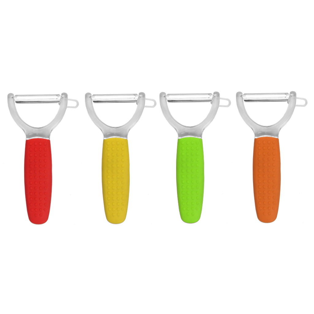Home Basics Y Vegetable Peeler with Textured Plastic Handle - Assorted Colors