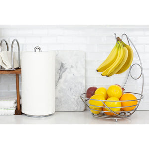 Home Basics Simplicity Collection Fruit Bowl with Banana Tree, Satin Chrome $8.00 EACH, CASE PACK OF 12