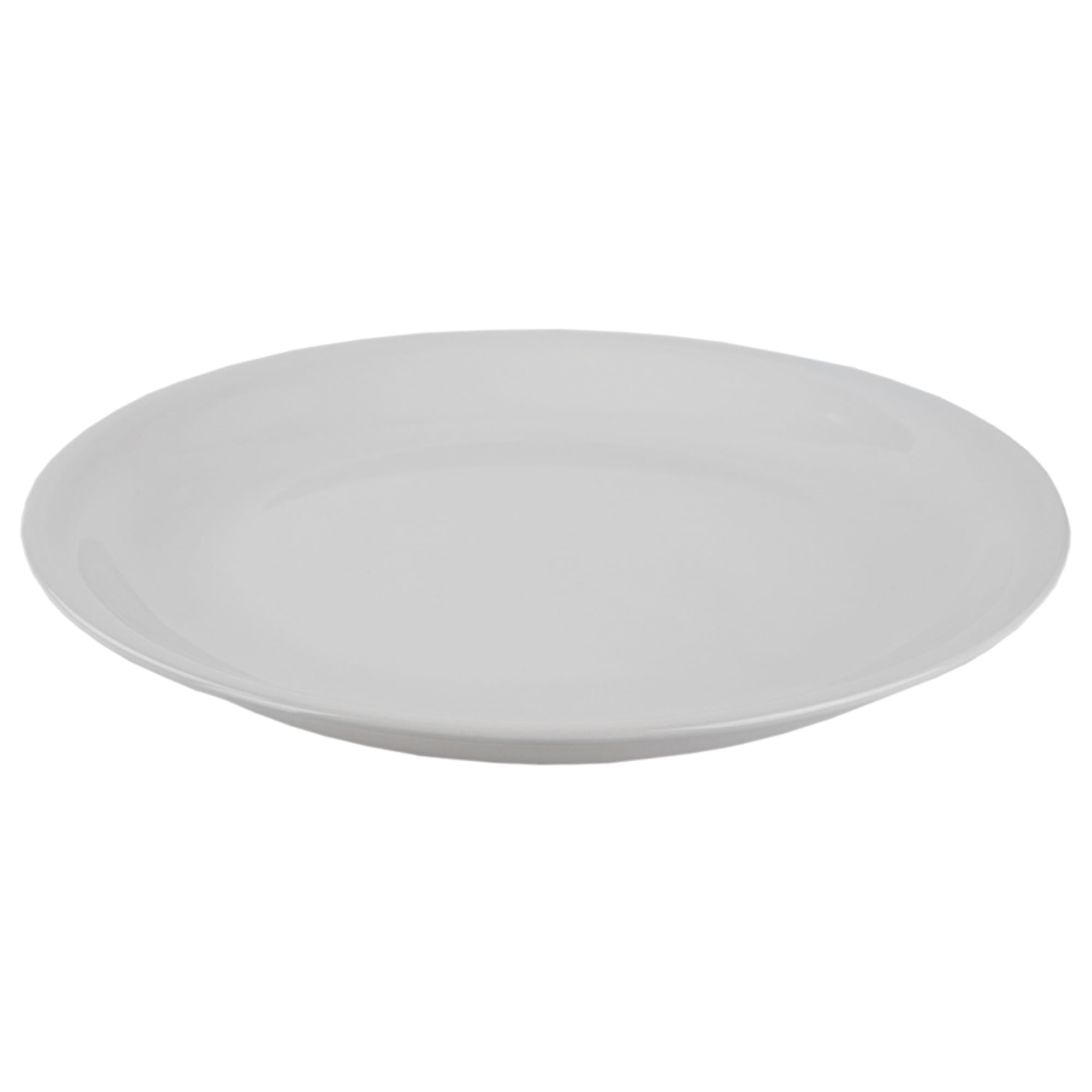 Home Basics 10.5" Ceramic Dinner Plate, White $2.50 EACH, CASE PACK OF 12