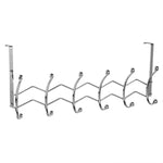 Load image into Gallery viewer, Home Basics Chrome Plated Steel 6 Hook Over the Door Hanging Rack $6.00 EACH, CASE PACK OF 12

