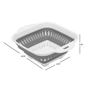 Home Basics Medium Collapsible Colander, Grey $3.00 EACH, CASE PACK OF 24