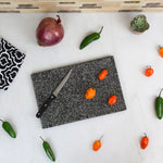 Load image into Gallery viewer, Home Basics 8&quot; x 12&quot; Granite Cutting Board, Black $8 EACH, CASE PACK OF 8
