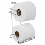 Load image into Gallery viewer, Home Basics Chrome Plated Steel Over the Tank Toilet Paper Holder $4.00 EACH, CASE PACK OF 12
