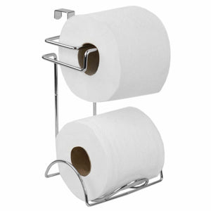 Home Basics Chrome Plated Steel Over the Tank Toilet Paper Holder $4.00 EACH, CASE PACK OF 12