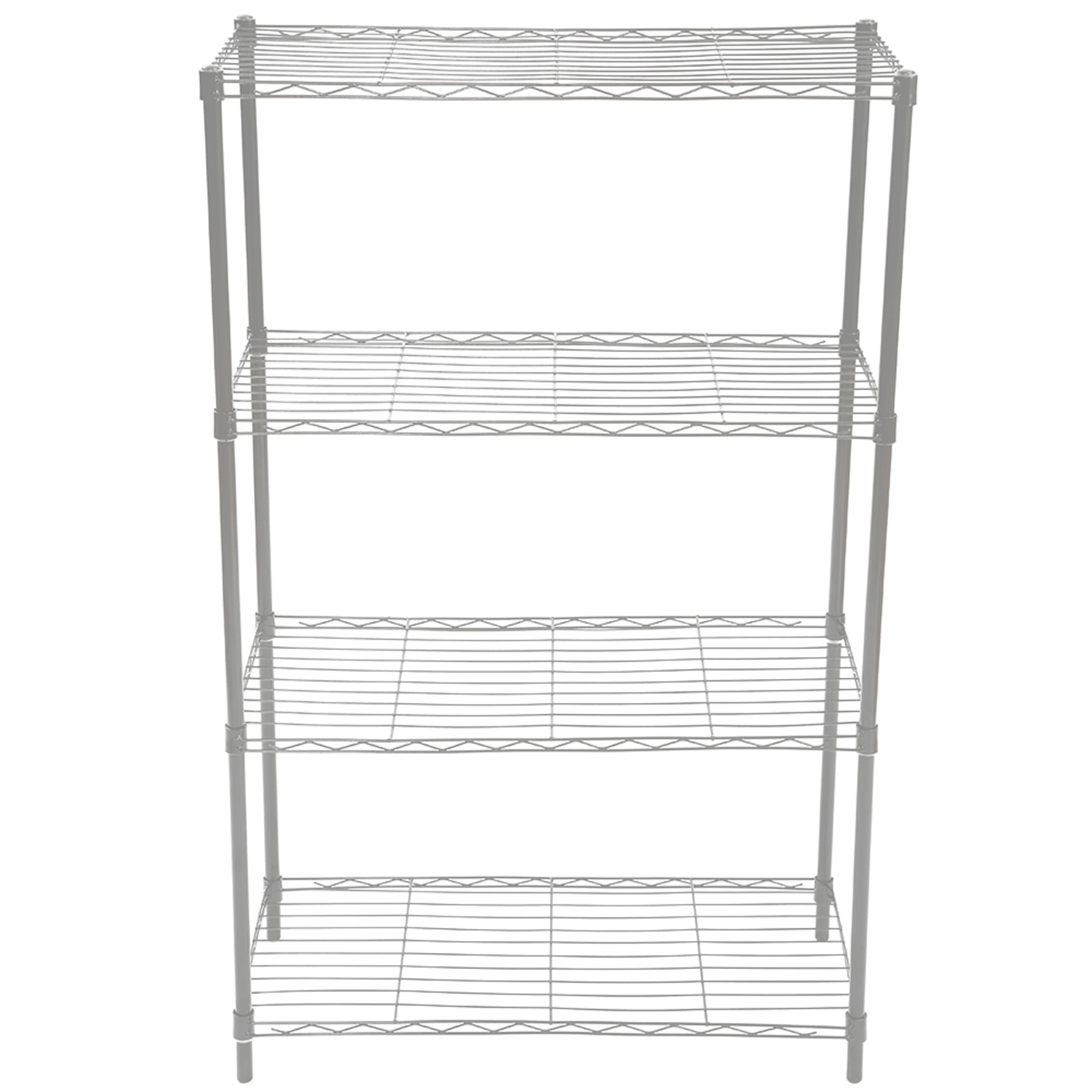Home Basics 4 Tier Wide Steel Wire  Shelf, Grey $40.00 EACH, CASE PACK OF 4