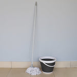 Load image into Gallery viewer, Home Basics Chevron All Purpose Wet Cotton Twist Mop, Grey $6.00 EACH, CASE PACK OF 12
