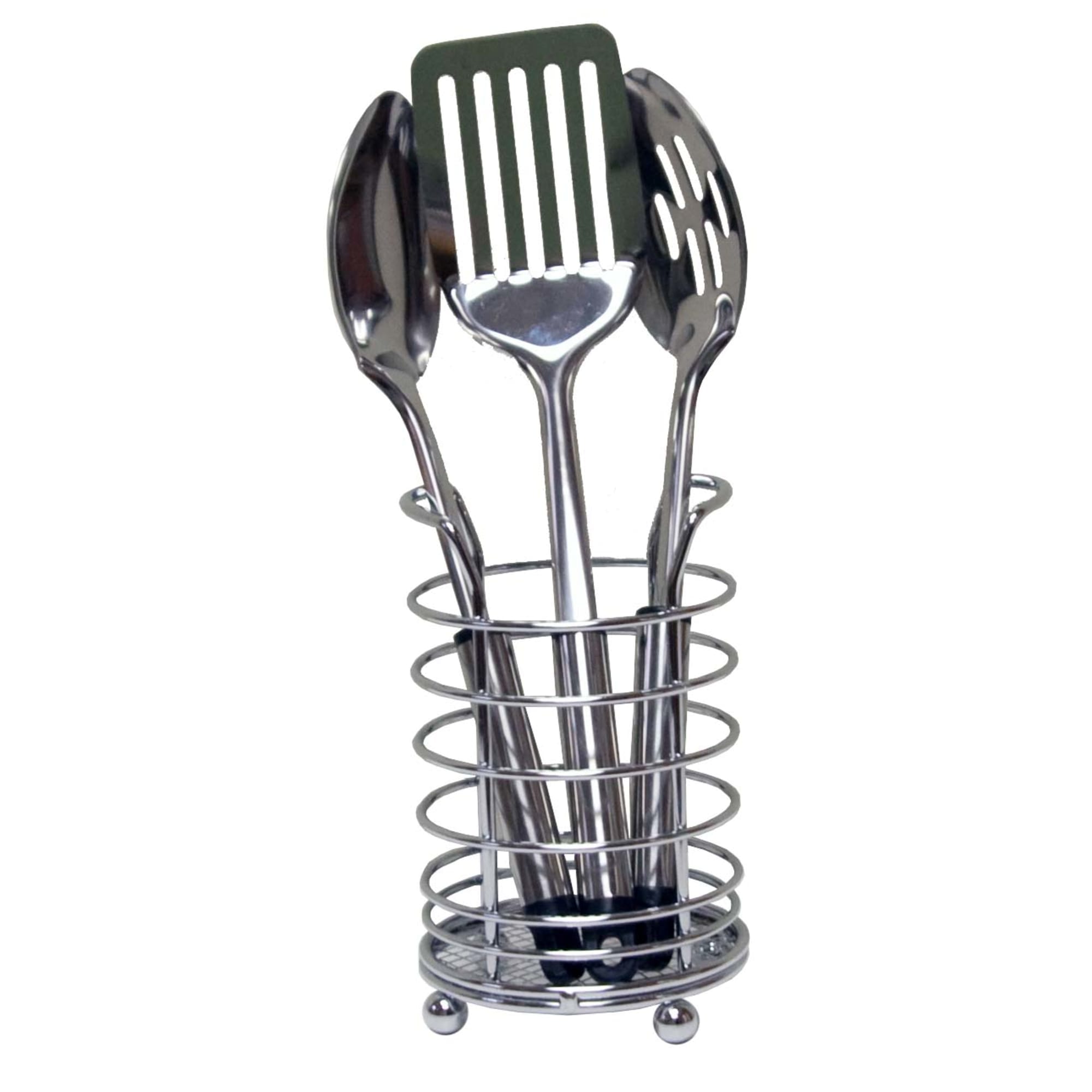 Home Basics Wire Collection Cutlery Holder, Chrome $5 EACH, CASE PACK OF 24