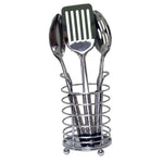 Load image into Gallery viewer, Home Basics Wire Collection Cutlery Holder, Chrome $5 EACH, CASE PACK OF 24
