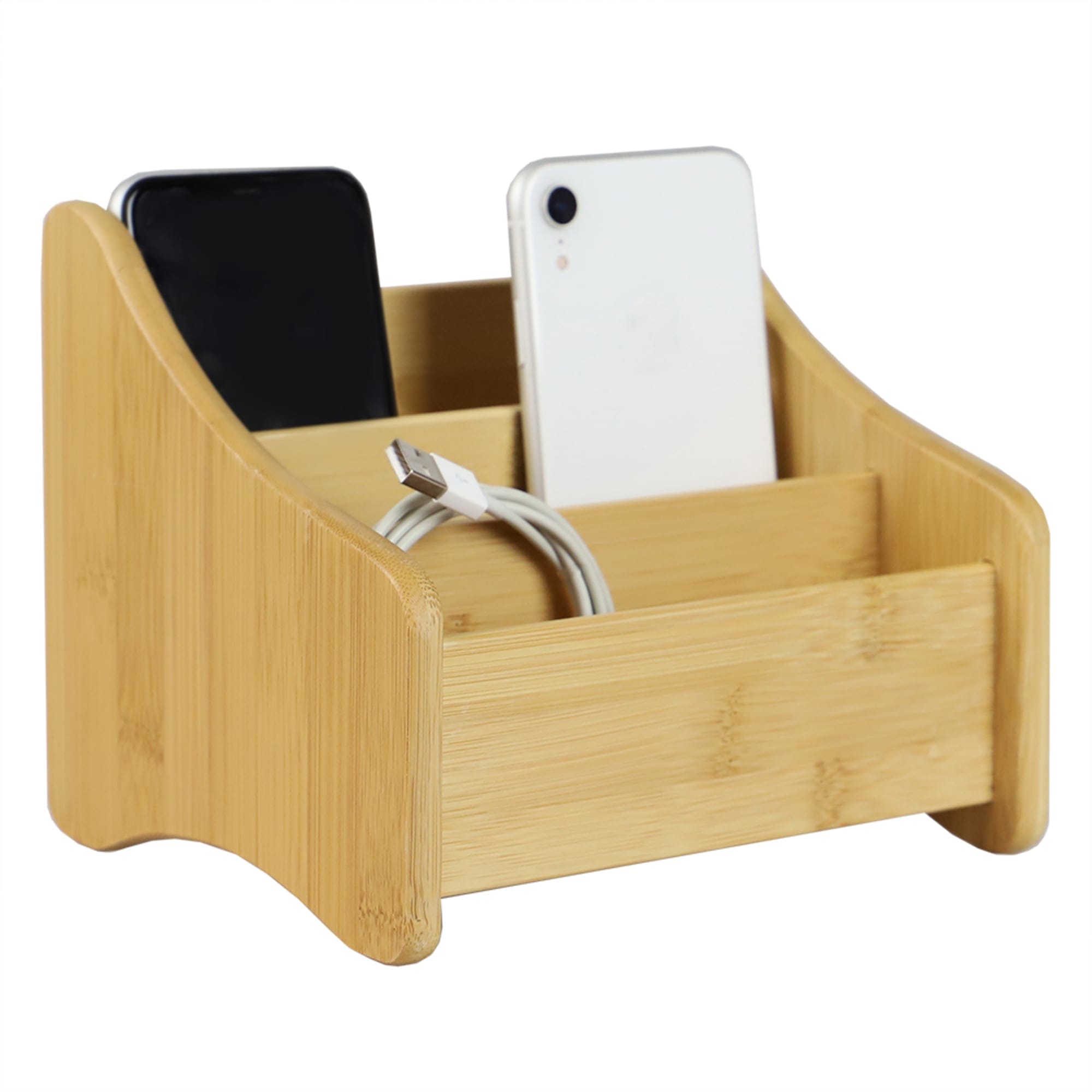 Home Basics Large Bamboo Charging Station, Natural $10.00 EACH, CASE PACK OF 8