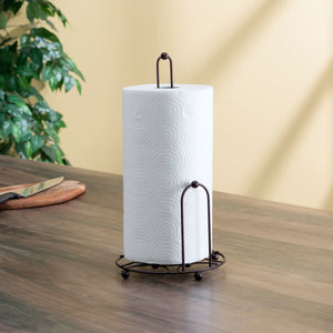 Home Basics Arbor Collection Paper Towel Holder with Side Dispensing Tear Bar, Oil-Rubbed Bronze $5.00 EACH, CASE PACK OF 12