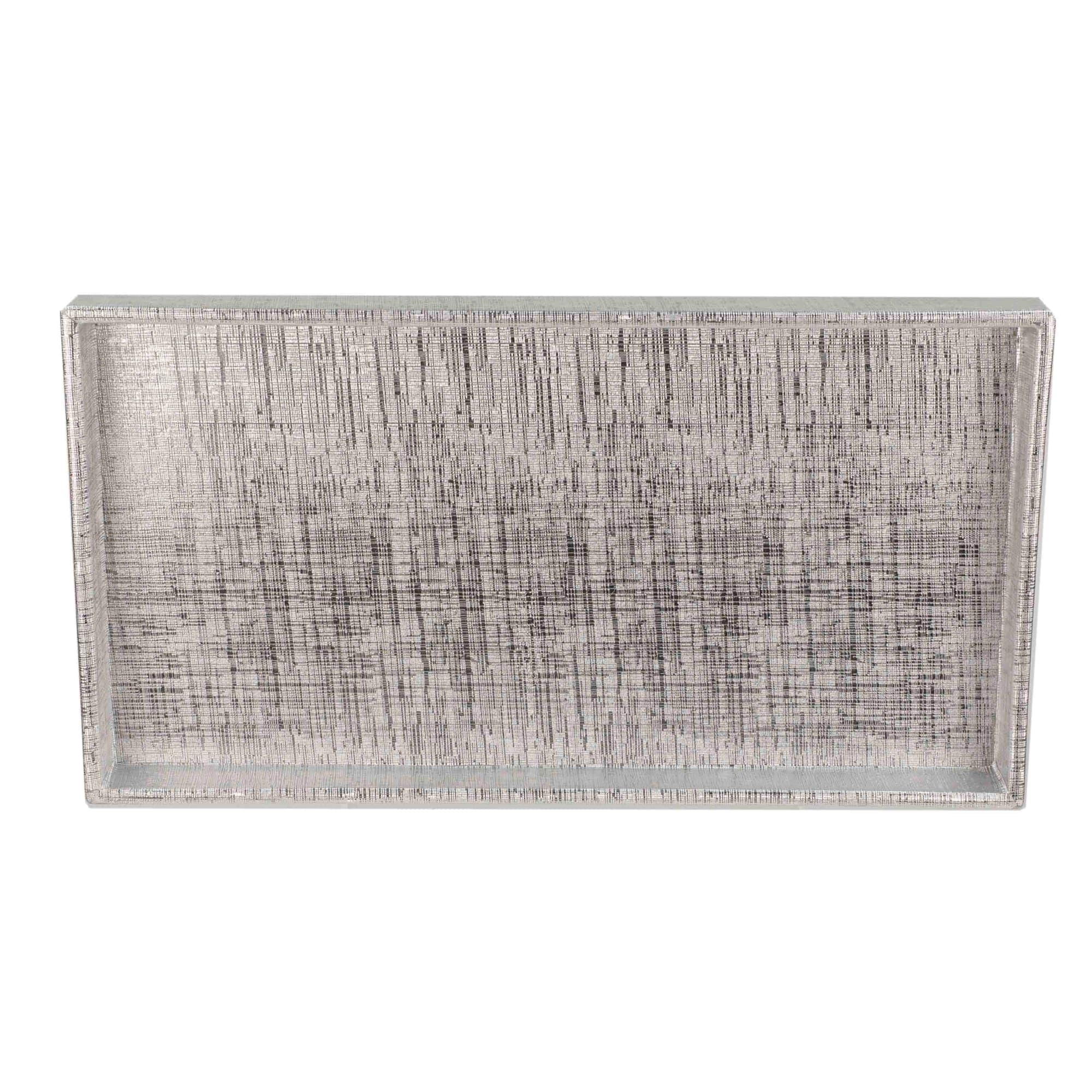 Home Basics Metallic Weave Vanity Tray, Silver $5.00 EACH, CASE PACK OF 8