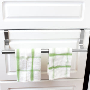 Home Basics Over the Cabinet Door Quick Install Hanging Modern Expandable Steel Towel Storage Rack, Chrome $3.00 EACH, CASE PACK OF 12