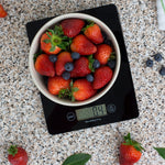 Load image into Gallery viewer, Home Basics Multi-Functional Sleek Glass Digital Food Scale, Black $10.00 EACH, CASE PACK OF 12
