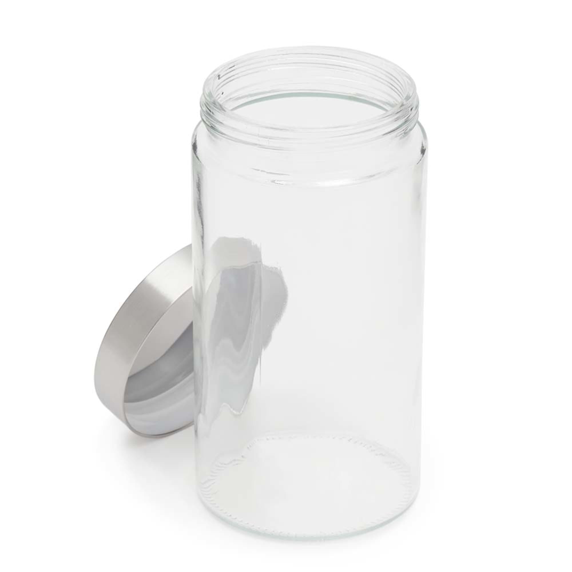 Home Basics Large 54 oz. Round Glass Canister with Air-Tight Stainless Steel Twist Top Lid, Clear $3.50 EACH, CASE PACK OF 12