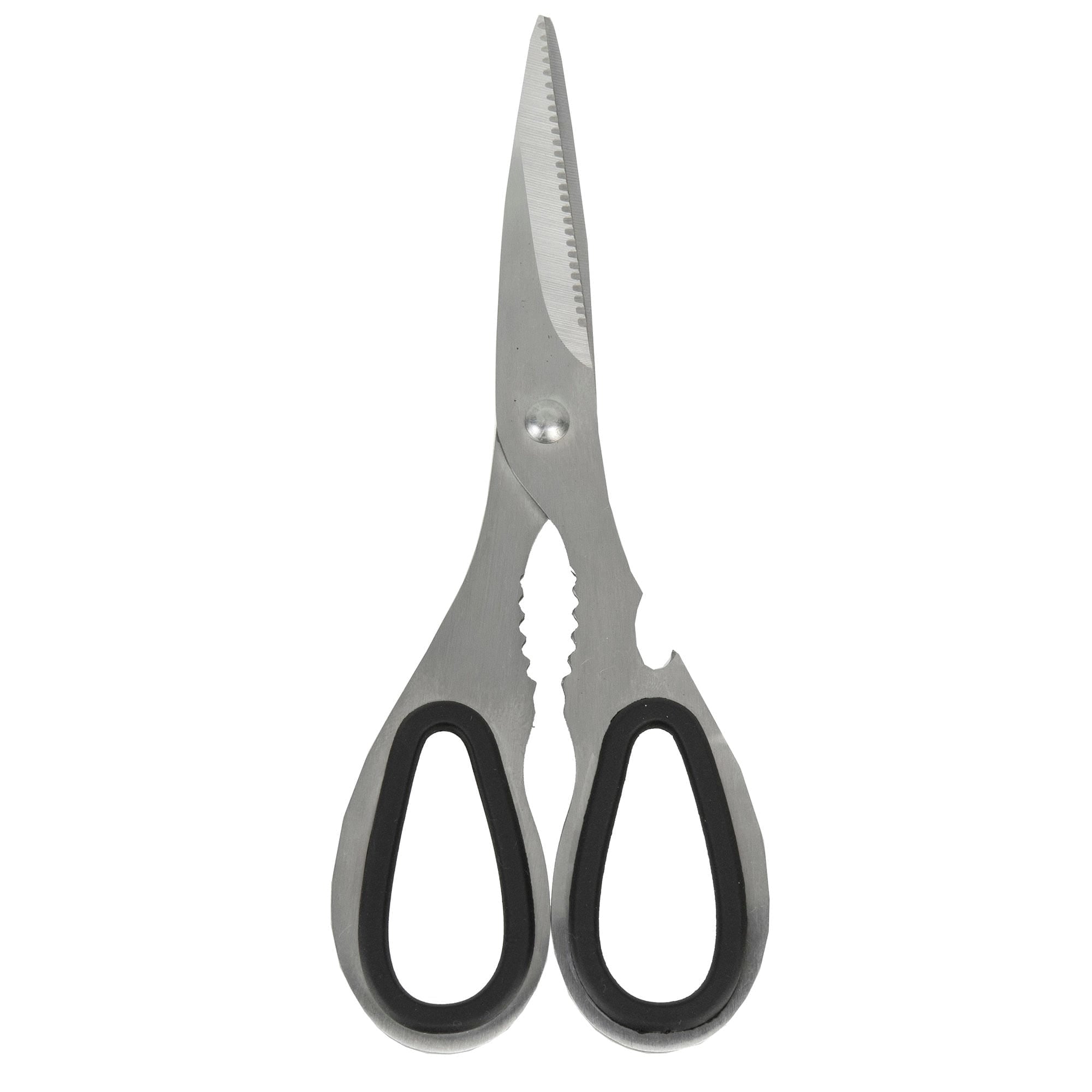 Home Basics Stainless Steel Kitchen Shears, Silver $2.50 EACH, CASE PACK OF 24