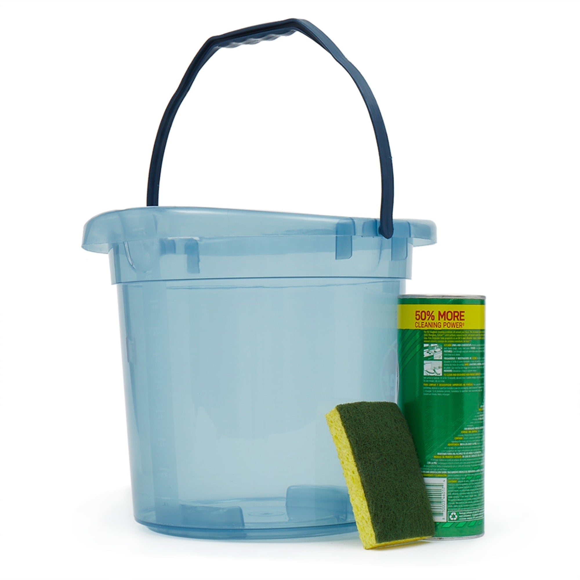 Home Basics 11 Lt Plastic Bucket with Fold Down Handle $5 EACH, CASE PACK OF 12