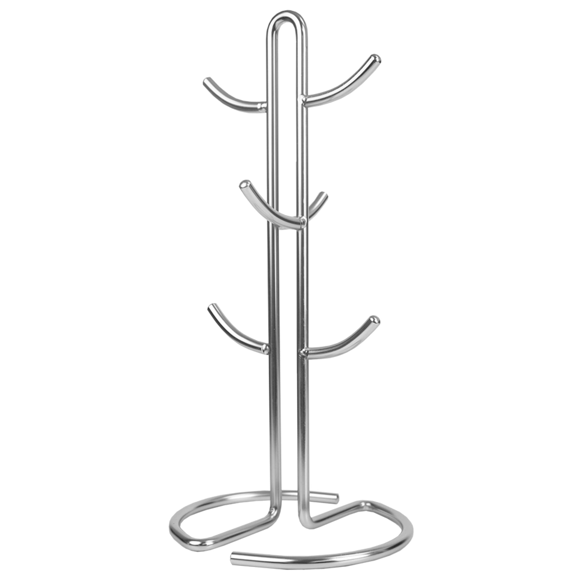 Home Basics Simplicity Collection 6 Hook Steel Mug Tree, Satin Chrome $15.00 EACH, CASE PACK OF 12