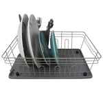 Load image into Gallery viewer, Home Basics Contempo 3 Piece Dish Rack, Grey $10.00 EACH, CASE PACK OF 6
