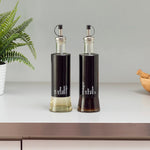 Load image into Gallery viewer, Home Basics Allaire Collection 2 Piece Oil and Vinegar Set, Black $5 EACH, CASE PACK OF 12
