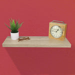 Load image into Gallery viewer, Home Basics 30&quot; MDF Floating Shelf, Oak $12.00 EACH, CASE PACK OF 6
