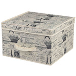 Load image into Gallery viewer, Home Basics Paris Collection Non-Woven Storage Box, Natural $6.00 EACH, CASE PACK OF 12
