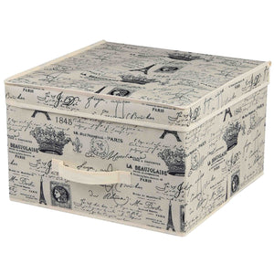 Home Basics Paris Collection Non-Woven Storage Box, Natural $6.00 EACH, CASE PACK OF 12