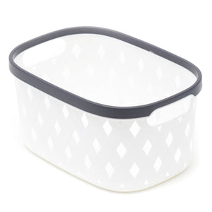 Home Basics Diamond Small Plastic Basket $3.00 EACH, CASE PACK OF 12