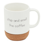 Load image into Gallery viewer, Home Basics 15 oz Ceramic Mug with Cork Bottom - White
