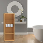 Load image into Gallery viewer, Home Basics 4 Shelf  Book Case, Natural $60.00 EACH, CASE PACK OF 1
