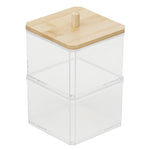 Load image into Gallery viewer, Home Basics 2 Tier Cosmetic Organizer with Bamboo Lid $6.00 EACH, CASE PACK OF 12
