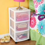 Load image into Gallery viewer, Sterilite 3 Drawer Cart, White $35.00 EACH, CASE PACK OF 2
