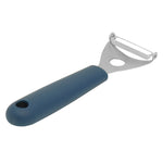 Load image into Gallery viewer, Michael Graves Design Comfortable Grip Stainless Steel Horizontal Vegetable Peeler, Indigo $3.00 EACH, CASE PACK OF 24
