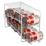 Load image into Gallery viewer, Home Basics 2 Tier Can Dispenser, White $8.00 EACH, CASE PACK OF 12
