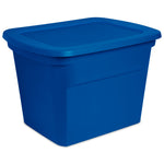 Load image into Gallery viewer, Sterilite 18 Gallon Tote, Blue Morpho $15.00 EACH, CASE PACK OF 8
