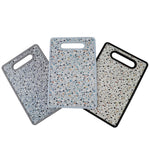 Load image into Gallery viewer, Home Basics Terrazzo 12&quot; x 15&quot; Plastic Cutting Board - Assorted Colors
