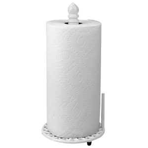 Home Basics Sunflower Heavy Weight Cast Iron Free Standing Paper Towel Holder with Dispensing Side Bar, White $8.00 EACH, CASE PACK OF 3