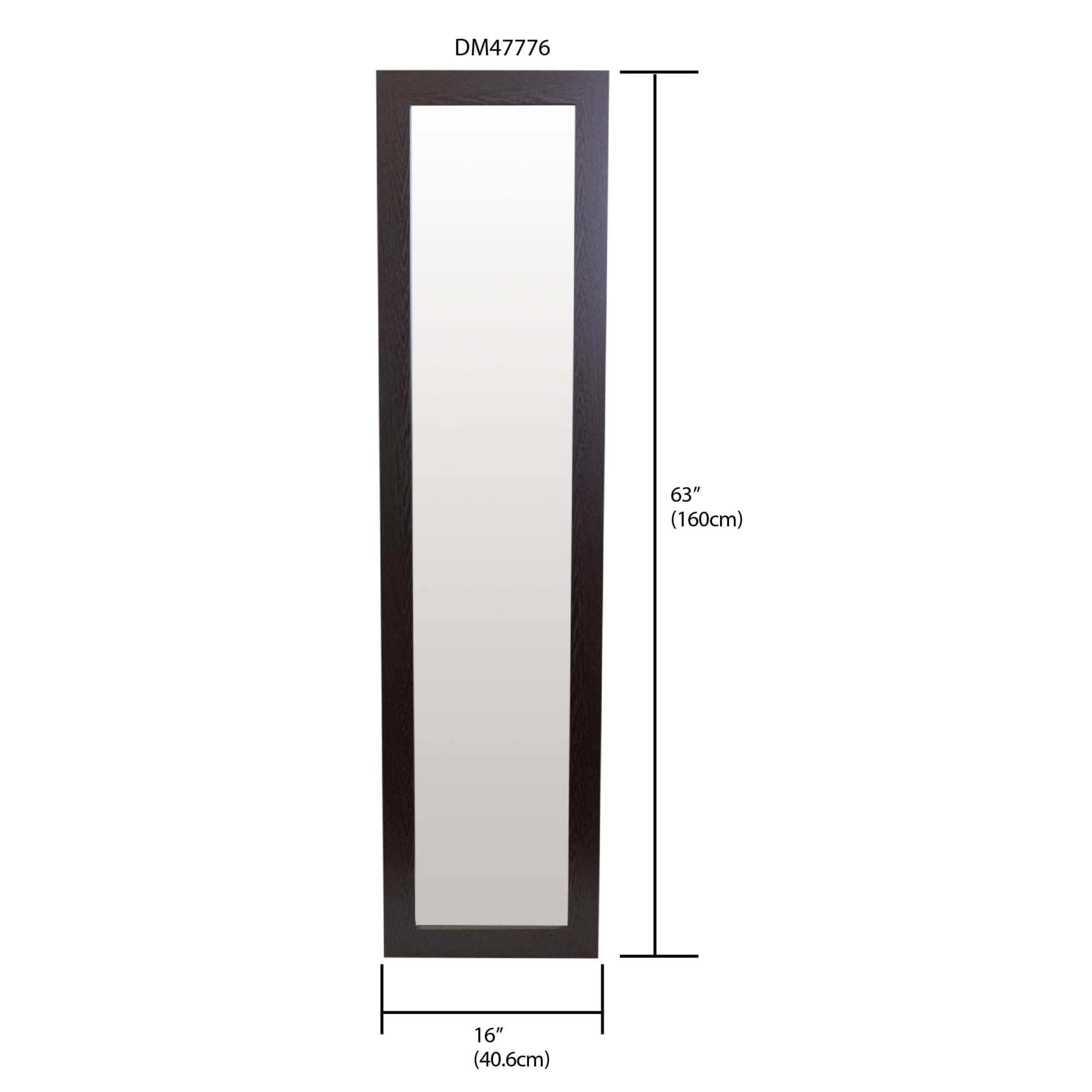 Home Basics Full Length Floor Mirror With Easel Back, Mahogany $30.00 EACH, CASE PACK OF 4