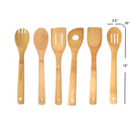 Load image into Gallery viewer, Home Basics 6 Piece Bamboo Kitchen Tool Set, Natural $3.00 EACH, CASE PACK OF 24
