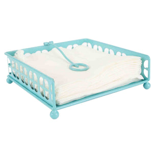 Home Basics Turquoise Collection Trinity Flat Napkin Holder, Turquoise $6.00 EACH, CASE PACK OF 12