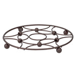Load image into Gallery viewer, Home Basics Arbor Round Steel Trivet, Oil Rubbed Bronze $3.00 EACH, CASE PACK OF 12
