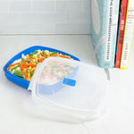Load image into Gallery viewer, Home Basics Plastic  Microwave Steamer, Blue $2.50 EACH, CASE PACK OF 12
