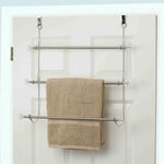 Load image into Gallery viewer, Home Basics 3 Tier Chrome Plated Steel Over the Door Towel Rack $8.00 EACH, CASE PACK OF 12
