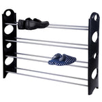 Load image into Gallery viewer, Home Basics 20 Pair  Metal and Plastic Shoe Rack, Black $12.00 EACH, CASE PACK OF 12
