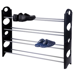 Home Basics 20 Pair  Metal and Plastic Shoe Rack, Black $12.00 EACH, CASE PACK OF 12